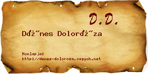 Dénes Doloróza névjegykártya